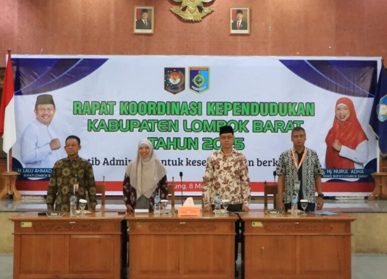 Rakor Kependudukan, Wabup UNA: Tertib Adminduk adalah Modal Dasar Untuk Wujudkan Kesejahteraan