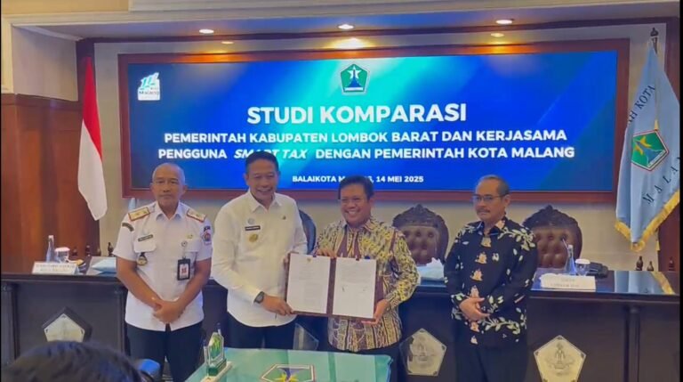Kerja Nyata LAZADHA Tingatkan PAD, Pemkab Lobar Kerjasama Penggunaan Smart Tax Dengan Pemkot Malang
