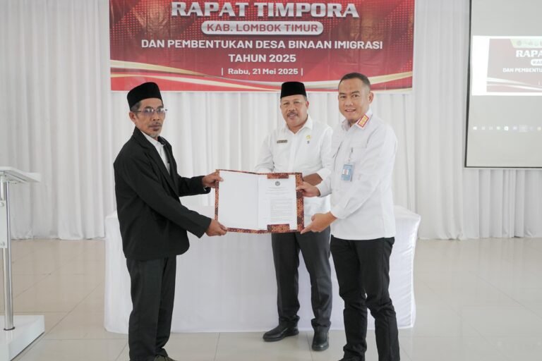 Imigrasi Mataram Tetapkan Desa Jenggik Utara sebagai Desa Binaan Imigrasi untuk Cegah TPPO dan TPPM