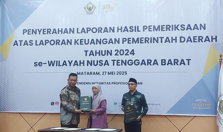 Kerja Nyata, Lobar Raih Opini WTP ke 11 dari BPK RI