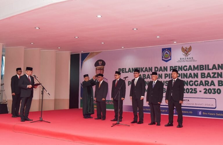 Lima Komisioner  BAZNAS  NTB Periode 2025 – 2030 Dilantik Gubernur 
