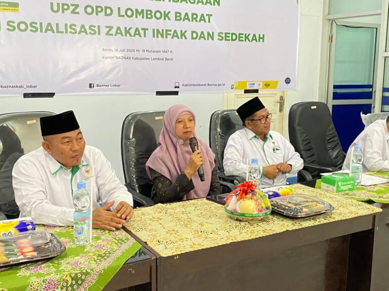 Wabup UNA Ajak Baznas Lobar Kelola Zakat Secara Profesional untuk Turunkan Kemiskinan