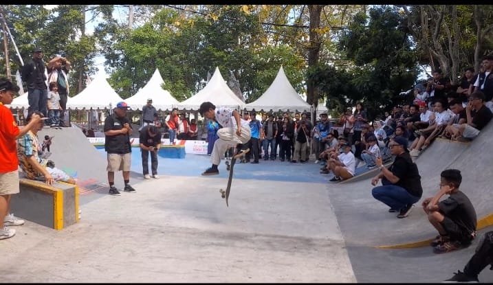 Skater dari 22 Provinsi Pamer Aksi di Mataram, Fornas VIII NTB Makin Meriah