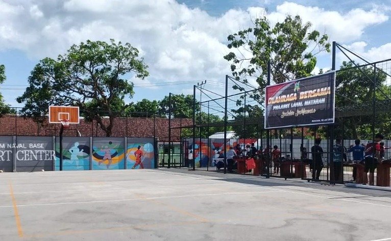Stadion Malomba Disulap Jadi Sport Center Modern, Persembahan Lanal Mataram untuk FORNAS dan Masyarakat