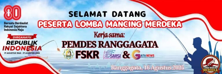 Rayakan HUT RI ke-80, FSKR dan SMSI NTB Gelar Lomba Mancing di Ranggagata