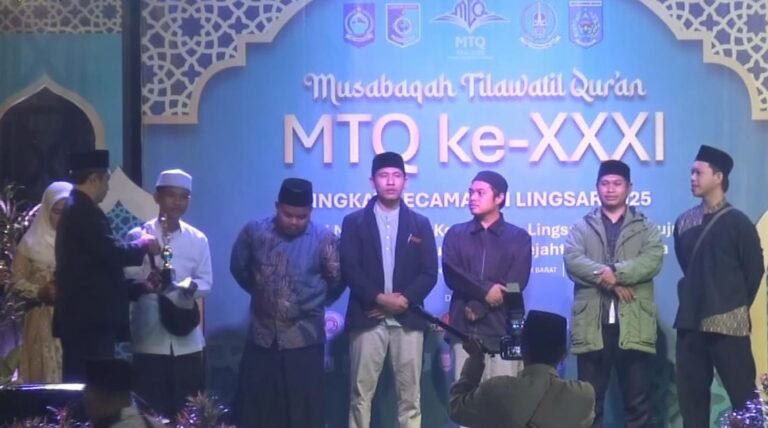 Penutupan MTQ XXXI Tingkat Kecamatan Lingsar, Desa Bug-Bug Raih Juara Umum