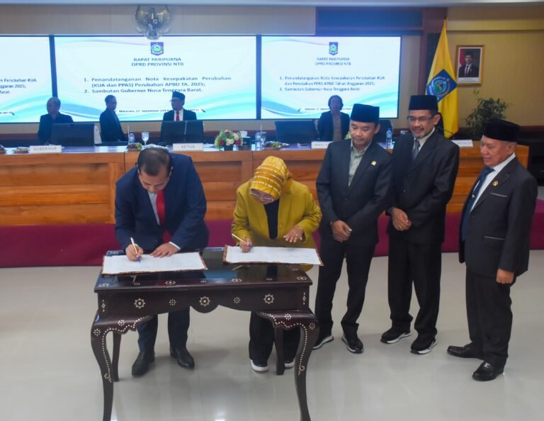APBD Perubahan NTB 2025 Disepakati, Pendapatan Daerah Naik 2,52 Persen
