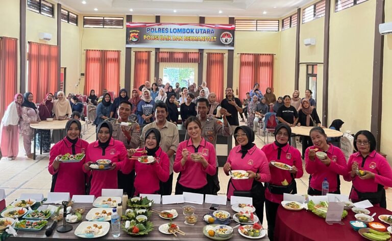 Bhayangkari Lombok Utara dan Chili House Kolaborasi Cegah Stunting Lewat Dapur Sehat Keluarga