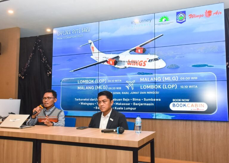 Dua Rute Baru Wings Air Resmi Dibuka, Hubungkan Lombok – Malang dan Lombok – Banyuwangi