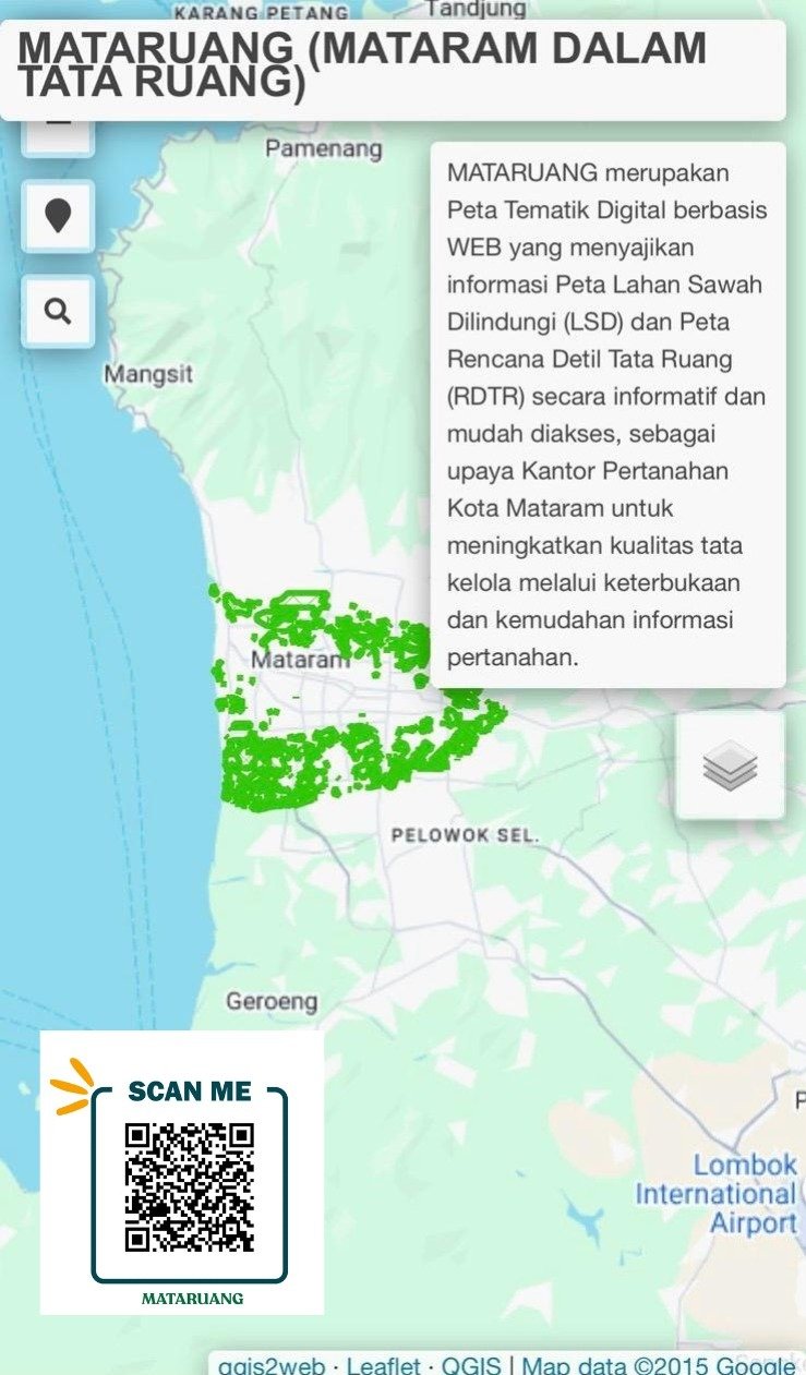 Inovasi MATARUANG: Terobosan Kantor Pertanahan Kota Mataram Cegah Pelanggaran Tata Ruang