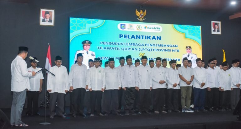 Gubernur NTB Lantik Pengurus LPTQ dan Dewan Pengelola Islamic Center Periode 2026–2031