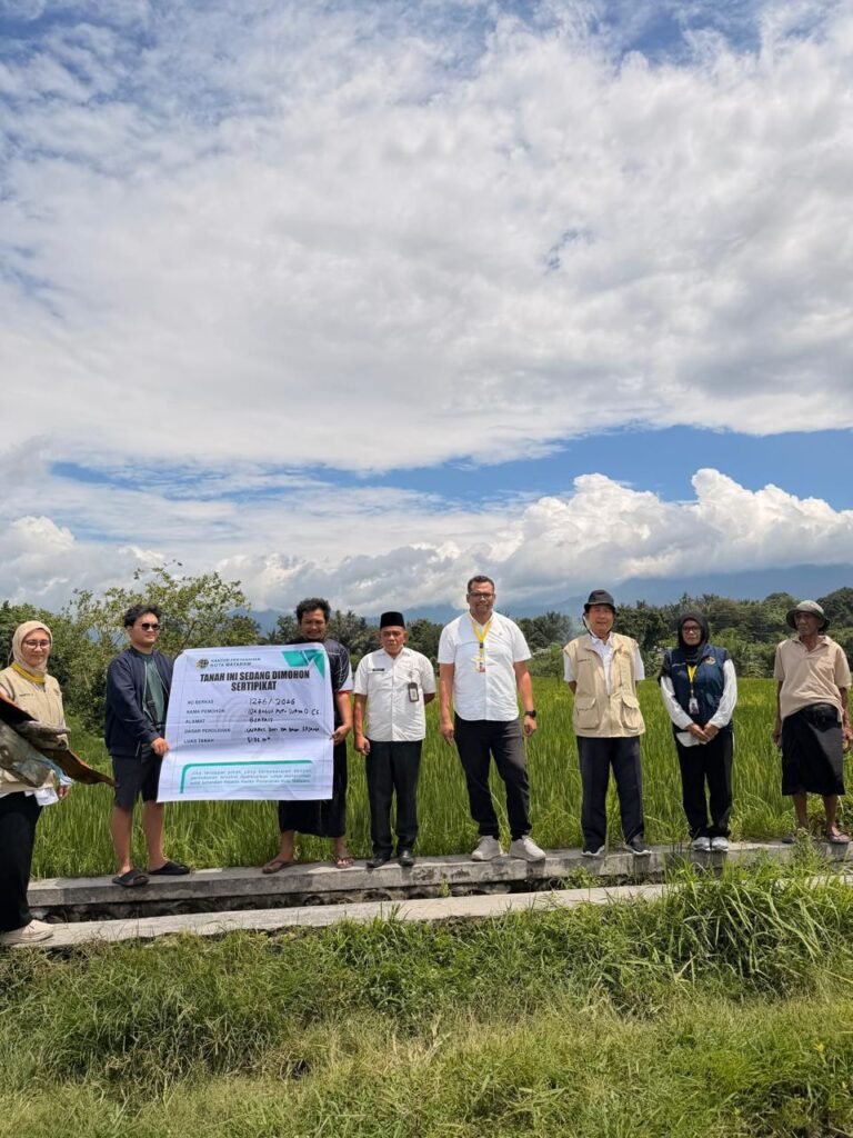 BPN Kota Mataram Lakukan Pemeriksaan Tanah
