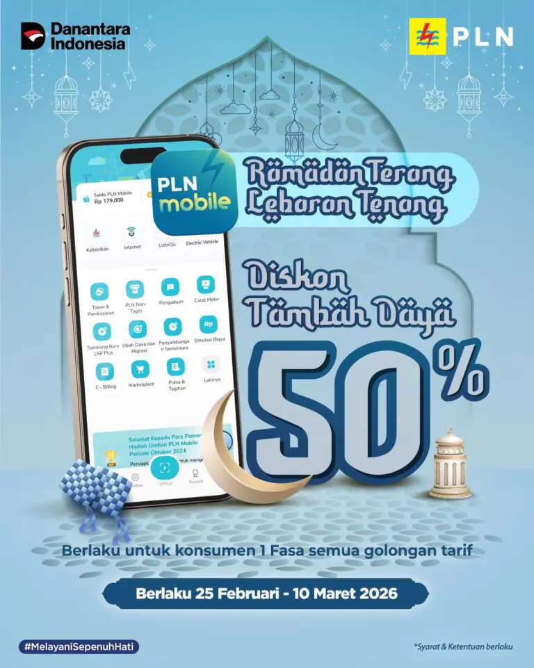 Ramadan 1447 H, PLN Hadirkan Promo Tambah Daya Melalui PLN Mobile