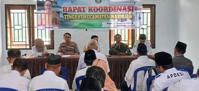 Rakor Kecamatan Narmada Bahas Pengamanan IdulFitri dan Nyepi