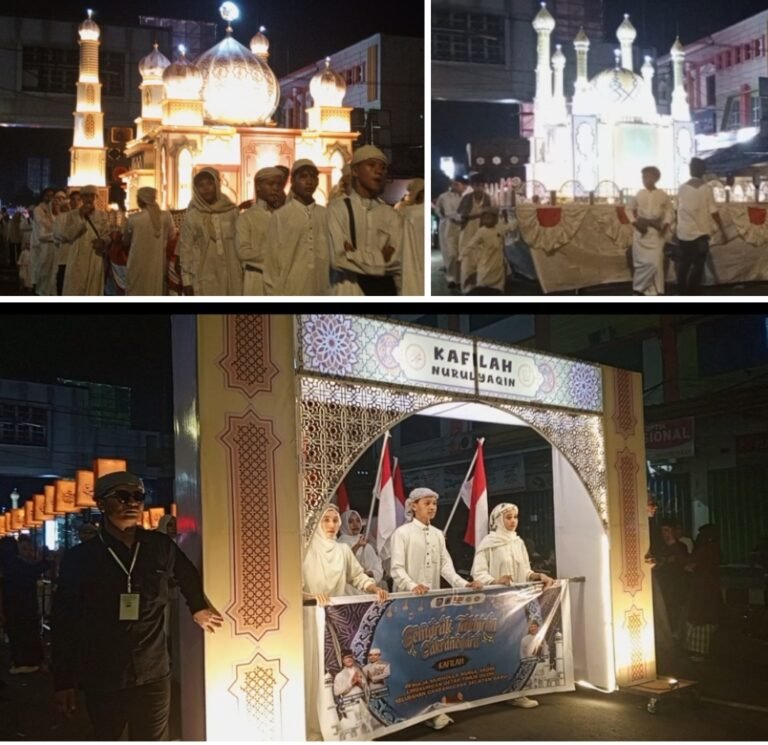 Listrik Andal Malam Idulfitri, Pawai Takbiran di Mataram Berjalan Meriah Penuh Cahaya