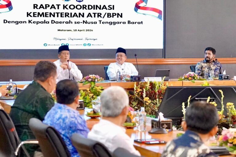 Hindari Potensi Konflik, Menteri Nusron Imbau Kepala Daerah dan Masyarakat Se-NTB Gotong Royong Mutakhirkan Data Pertanahan