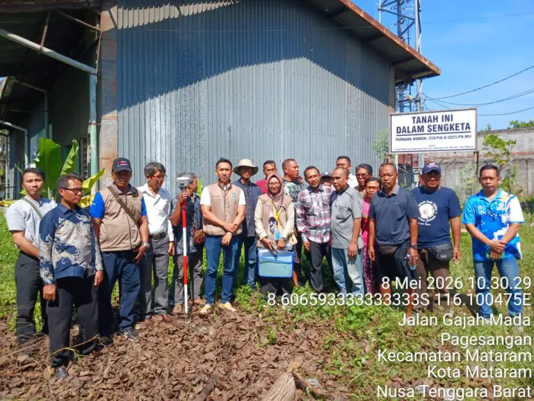 Kantor Pertanahan Kota Mataram Pastikan Proses Pendampingan Permohonan Pengukuran dari Pengadilan Sesuai Aturan