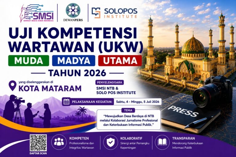 Banjir Peminat, SMSI NTB Gandeng Solopos Institute Gelar UKW Jenjang Muda, Madya hingga Utama