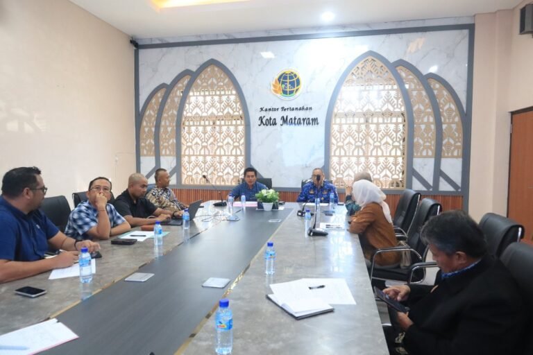 Kantor Pertanahan Kota Mataram Laksanakan Koordinasi Persiapan Sertipikasi Masyarakat Berpenghasilan Rendah 