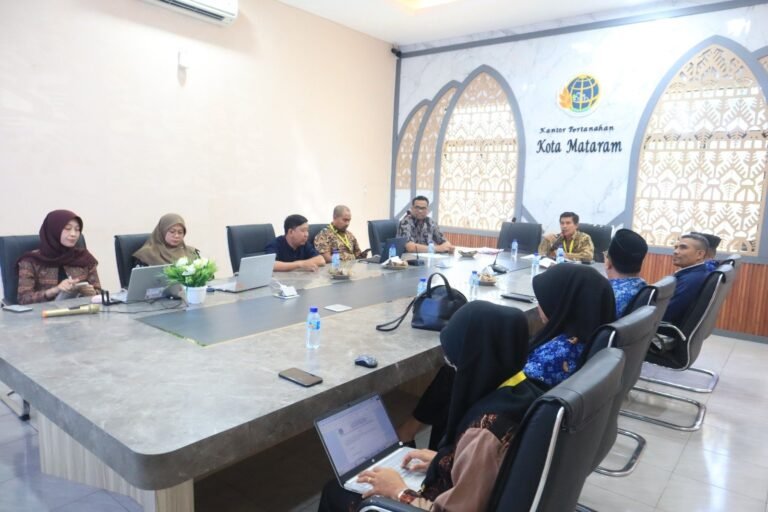 Kantor Pertanahan Kota Mataram Gelar Rapat Koordinasi dan Konfirmasi Pemindahan Saluran Bersama Dinas PUPR dan Dinas Pertanian 