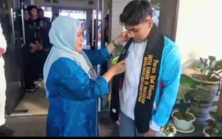 SMAN 9 Mataram Sambut Meriah Peraih Emas Karate Asia Tenggara, Faras Ijlal Khairy